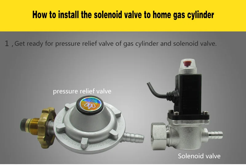 Gas detector with Solenoid valve for home cylinder 05