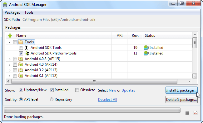 sdk manager