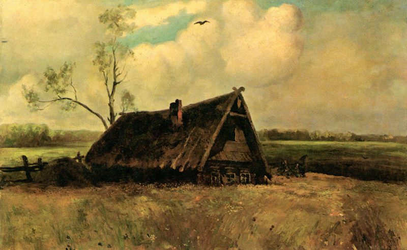 «Кутузовская изба в Филях». А.К.Саврасов, 1884 год