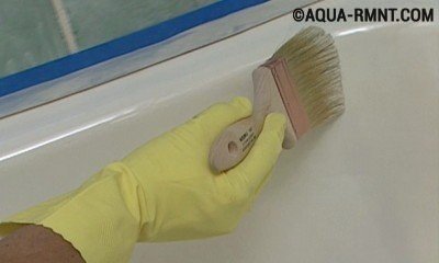 Покраска ванны эмалью Покраска ванны эмалью