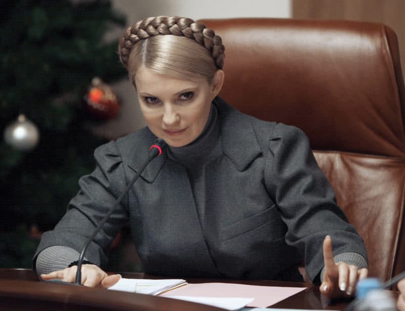Юлия Тимошенко на должности примьер-министр Украины