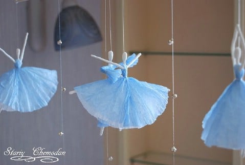 Step 10 - How to Make Dancing Ballerinas from Wire and Napkins