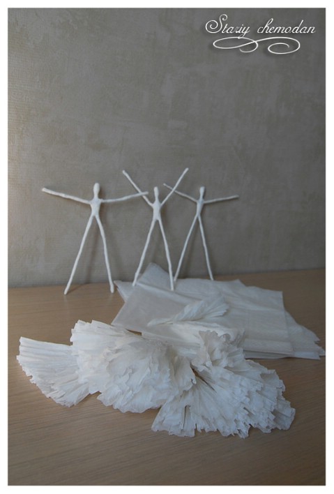 Step 7 - How to Make Dancing Ballerinas from Wire and Napkins