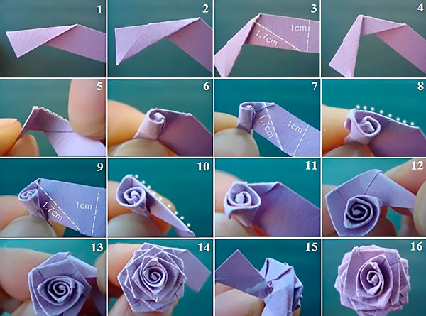 Роза из бумаги: изготовление
