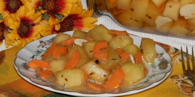 Салат из кабачков с морковью и соевым соусом Кабачки на зиму: Салат из кабачков с морковью и соевым соусом
