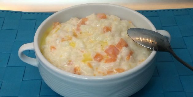 Рисовая каша с тыквой в мультиварке