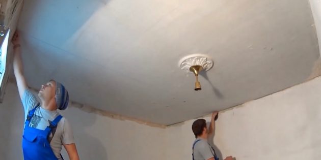 потолок из гипсокартона своими руками: сделайте разметку каркаса