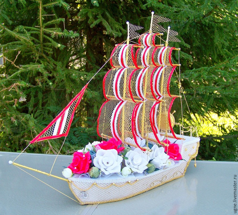 Мастер-класс свадебный корабль из конфет, фото № 1