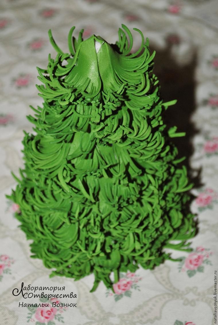 Мастер-класс: новогодняя ёлочка из фоамирана, фото № 13