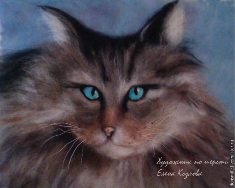 Создание картины из шерсти  Создание картины из шерсти