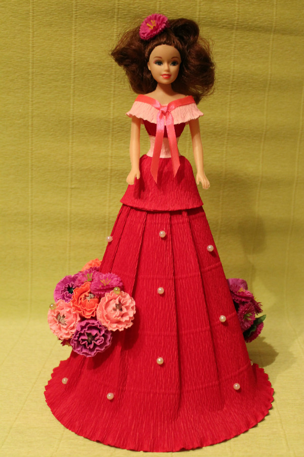 Мастер-класс: делаем платье с конфетами для куклы, фото № 27