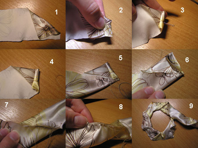 Как сделать розу из ткани, фото № 1