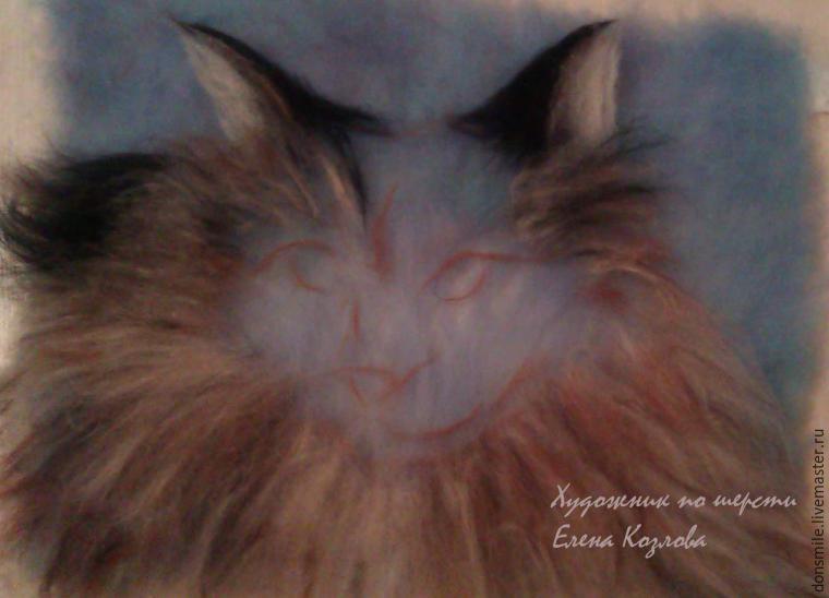 Создание картины из шерсти  Создание картины из шерсти