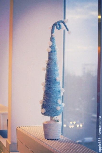 Мастер-класс новогодняя елка из сизаля, фото № 37