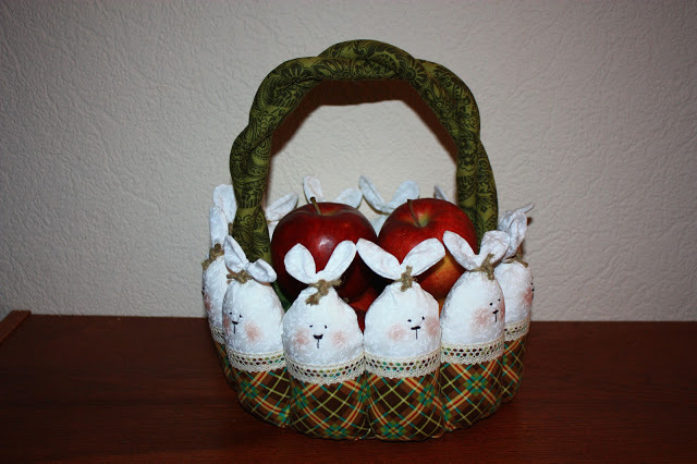 Пасхальная корзинка с зайцами, фото № 37