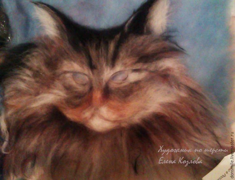 Создание картины из шерсти  Создание картины из шерсти