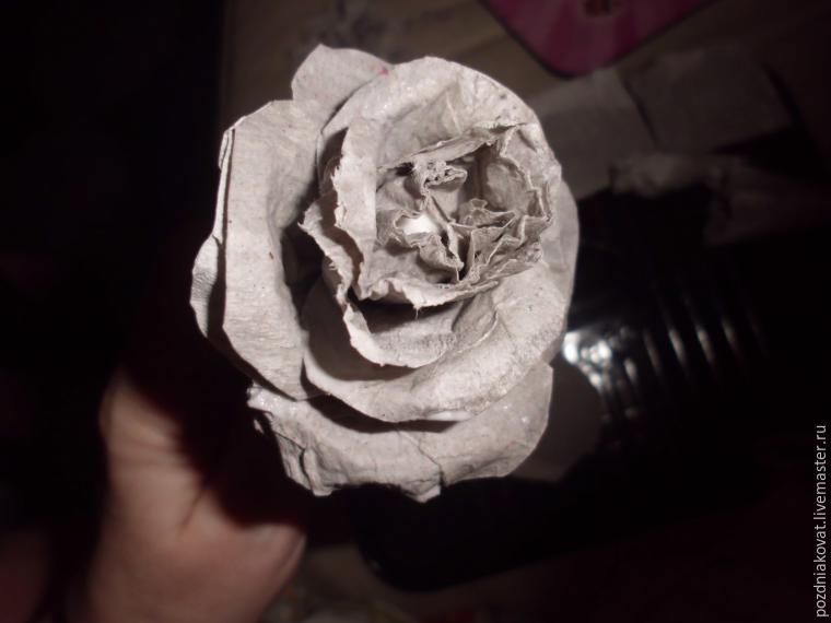 Делаем «кованую» розу из бумаги, фото № 8