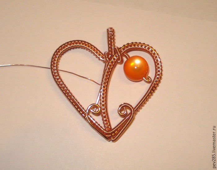 Делаем подвеску-сердечко из проволоки в технике Wire Wrap, фото № 33