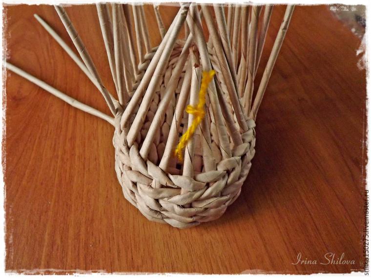 Мастер-класс: плетём лапоточки-оберег из бумажных трубочек, фото № 33