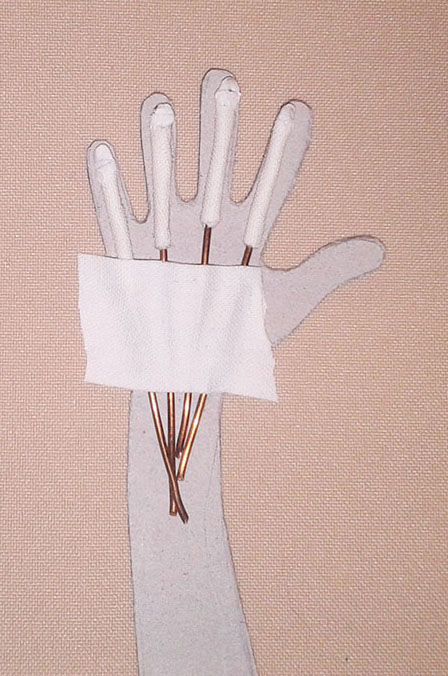 Изготовление рук на проволочном каркасе, фото № 8