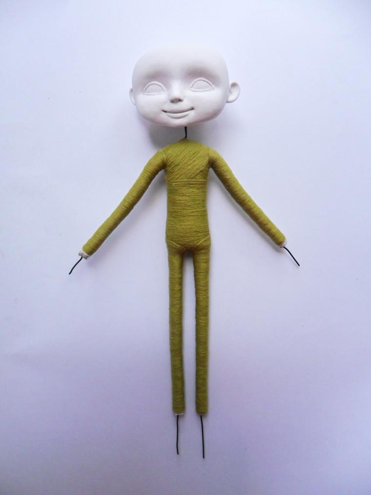 Мастер-класс по созданию сувенирной куколки, новая версия. Каркас, изготовление туловища куклы., фото № 48