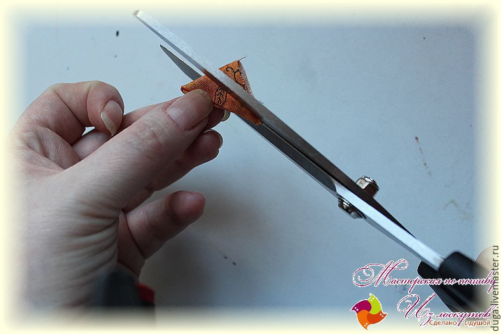 Мастерим герберу из лоскутков, фото № 9