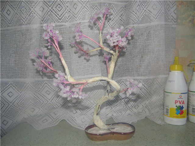 Мастер-класс по созданию стволов для деревьев «бонсай» из бисера или каменной крошки, фото № 6
