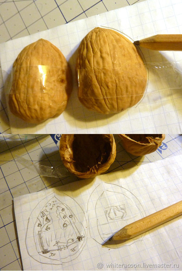 Создаем миниатюру в орехе: подготовка скорлупы, фото № 8