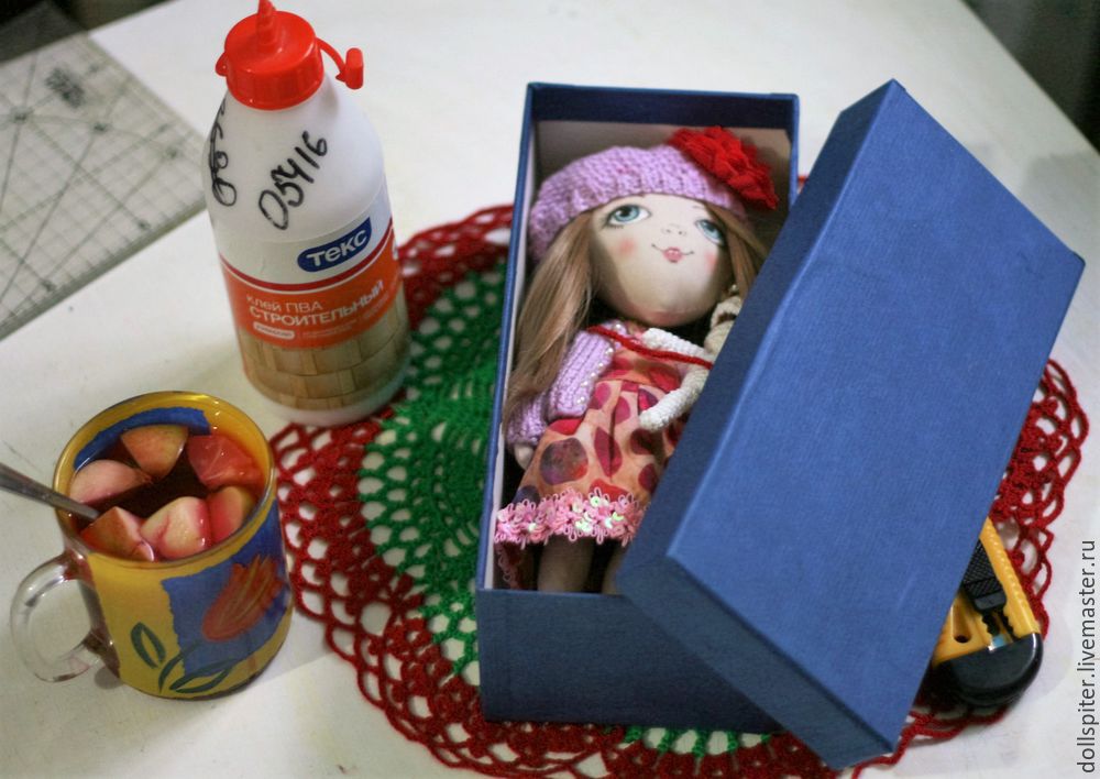 Мастерим коробочку для куклы, фото № 14