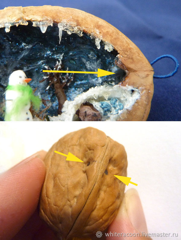 Создаем миниатюру в орехе: подготовка скорлупы, фото № 14