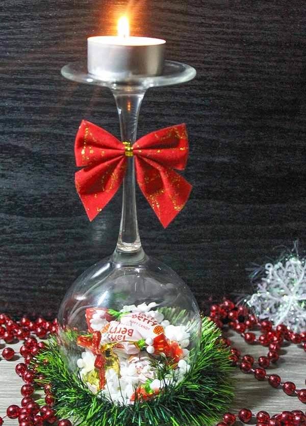Бокалы, фужеры, стаканы и вазочки — 50 украшений для праздника, фото № 21
