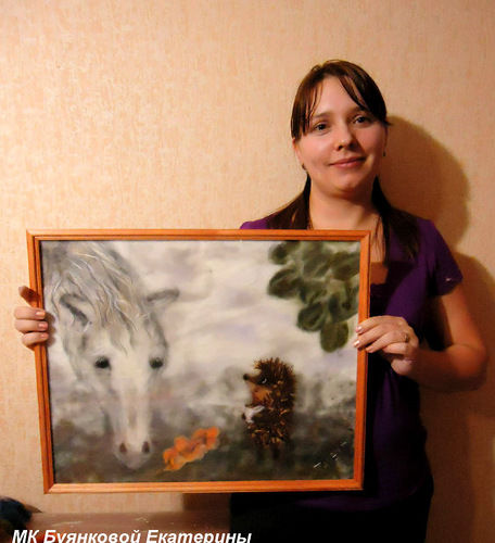 Мастер-класс по картинам из шерсти - тема Мастер-класс по картинам из шерсти - тема