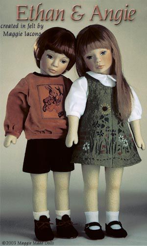 Потрясающие куклы из фетра!Куколки aggie acono, фото № 6