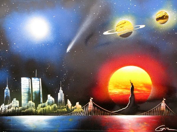 Фантазиям в рукоделии нет границ. Часть 1. Необычные техники рисования, фото № 25