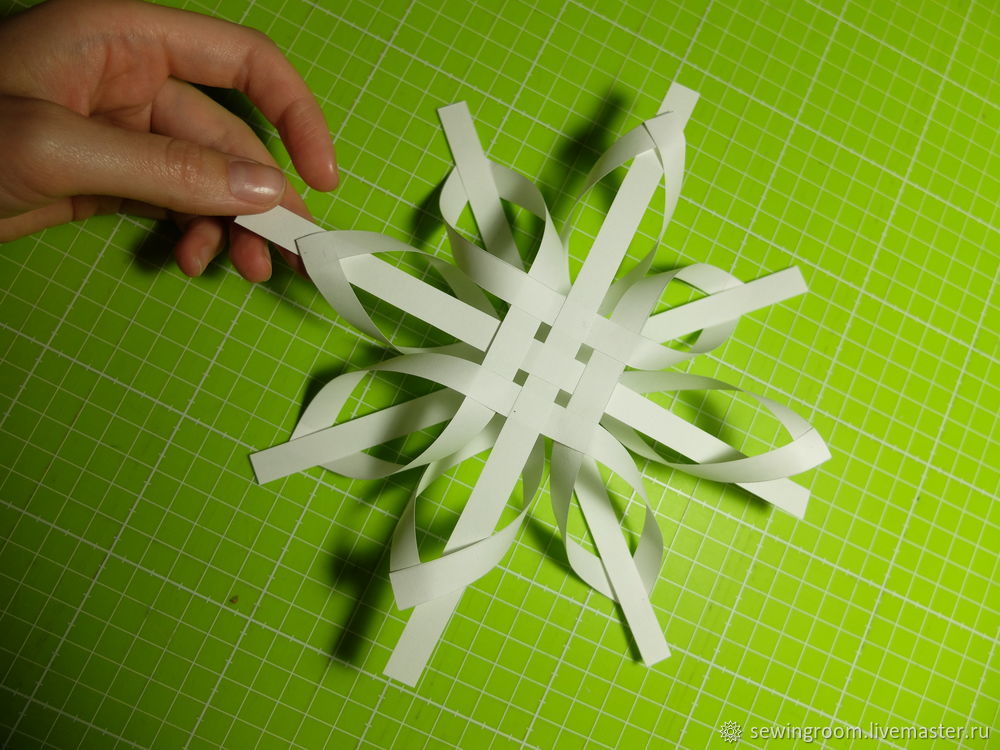 Создаем объемную снежинку из бумаги, фото № 17