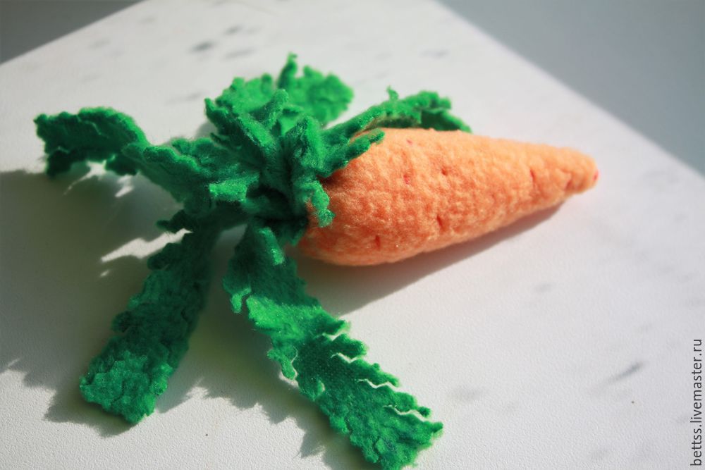 Шьем морковку из флиса для зайца за 7 шагов, фото № 20