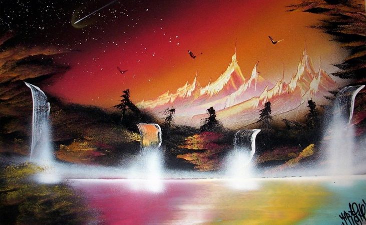 Фантазиям в рукоделии нет границ. Часть 1. Необычные техники рисования, фото № 26