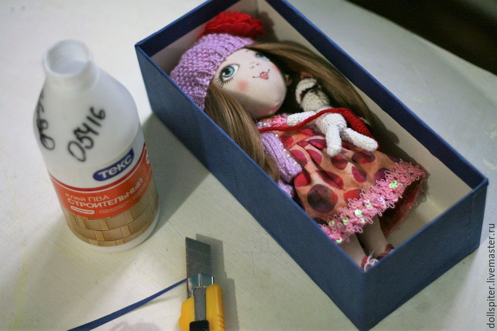 Мастерим коробочку для куклы, фото № 13