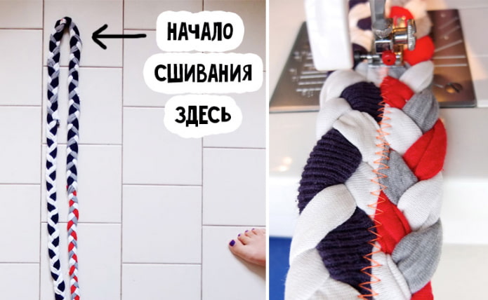 Сшиваем косу