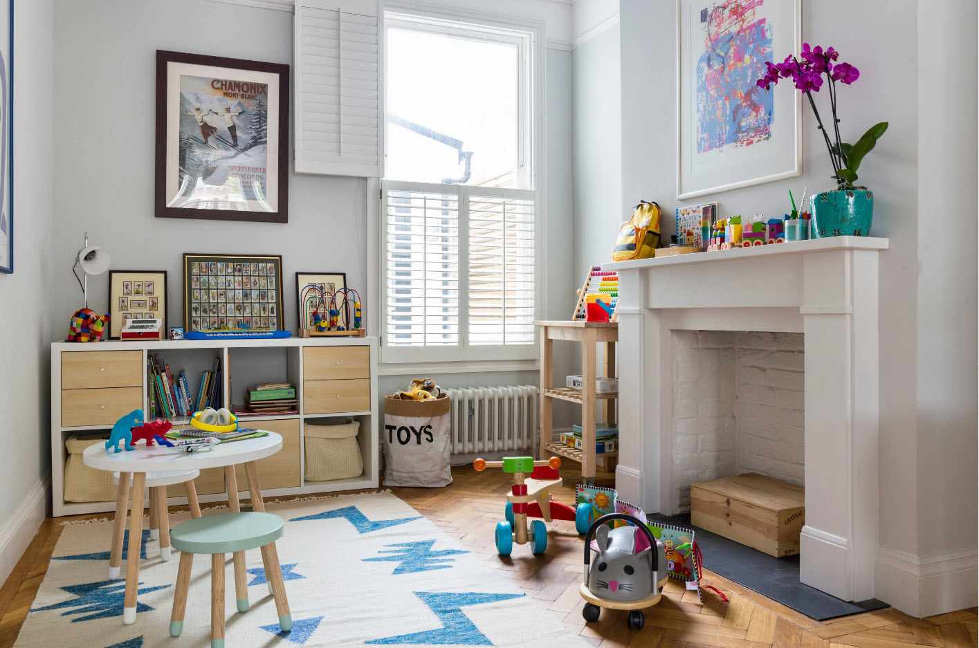 пример необычного стиля детской комнаты