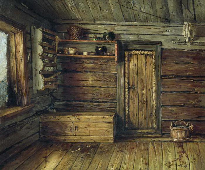 декор русской избы внутри