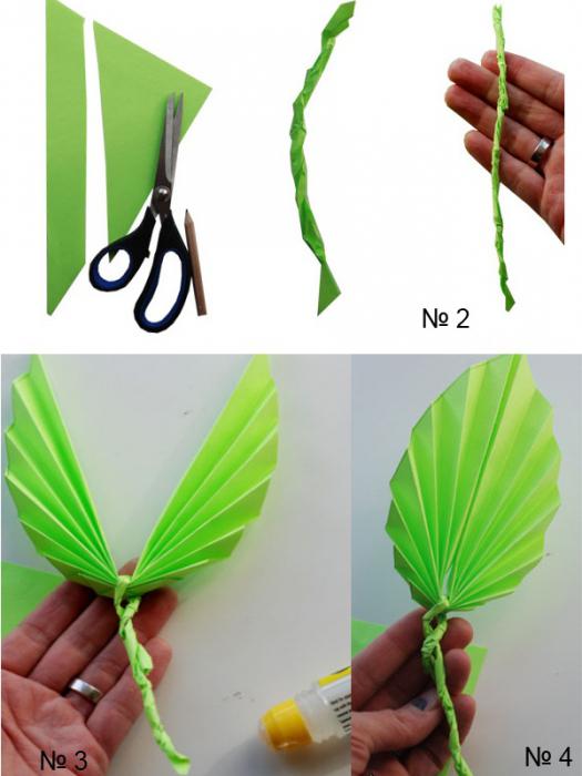 оригами осенние листья из бумаги