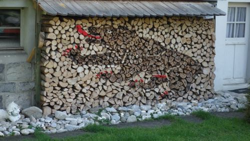 Поленница для дров своими руками с фото или как правильно складывать дрова