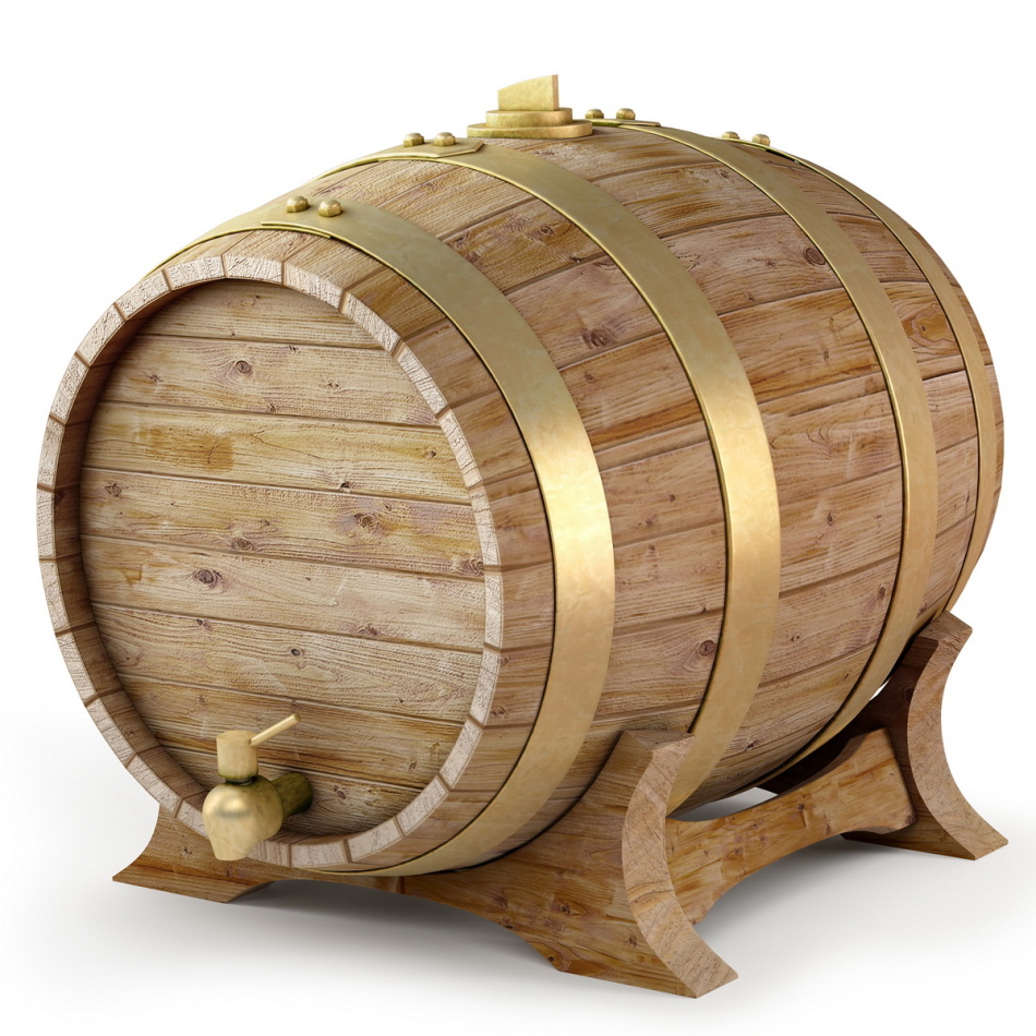 Деревянный бочонок для пива