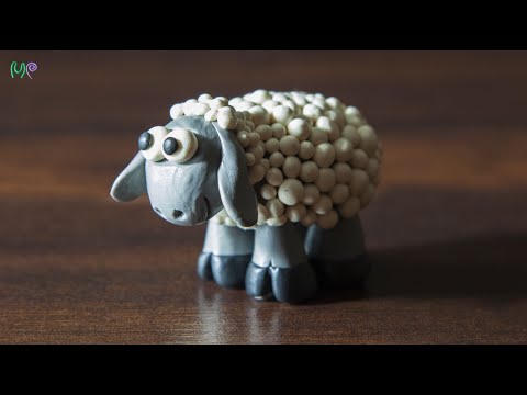 Лепим из пластилина. Овечка 