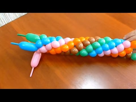 Плетение рукава № 1 из воздушных шаров для моделирования (ШДМ)