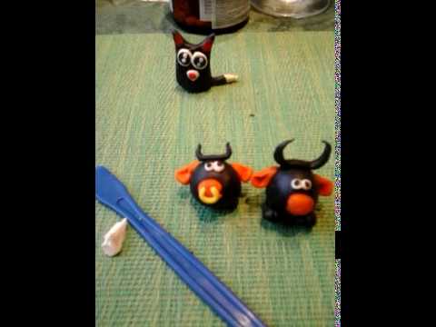Делаем быка из пластилина. 🐃😆