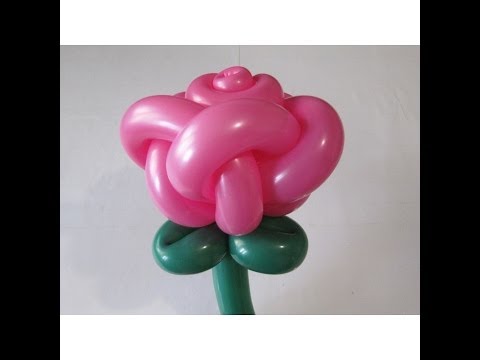 Роза из шаров, 5 лепестков / Rose of ballons, 5 petals (Subtitles)
