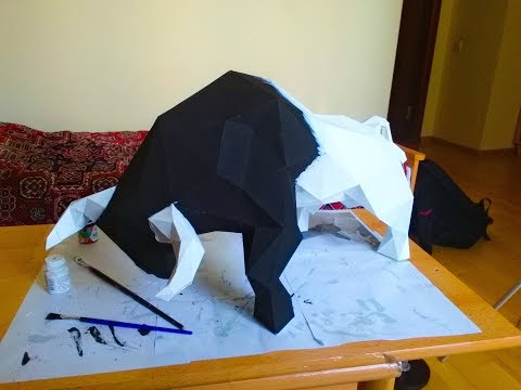 Бык из бумаги своими руками (DIY)
