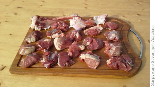 Нарезка мяса